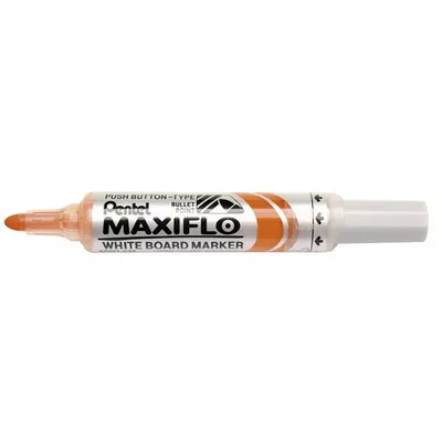 Táblamarker, 2,5 mm, kúpos, PENTEL "Maxiflo MWL5M", narancs