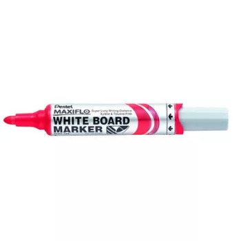   Táblamarker, 2,5 mm, kúpos, PENTEL "Maxiflo MWL5M", piros