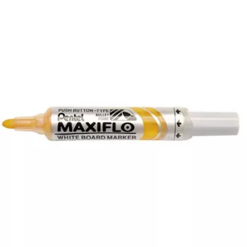   Táblamarker, 2,5 mm, kúpos, PENTEL "Maxiflo MWL5M", sárga