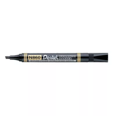 Alkoholos marker, 0,6-4,5 mm, vágott, PENTEL "N860", fekete 1 db