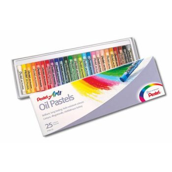   Olajpasztell kréta, PENTEL, "Arts", 25 különböző szín