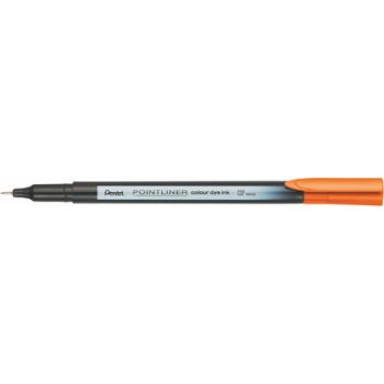   Tűfilc, 0,4 mm, PENTEL "Pointliner", narancssárga