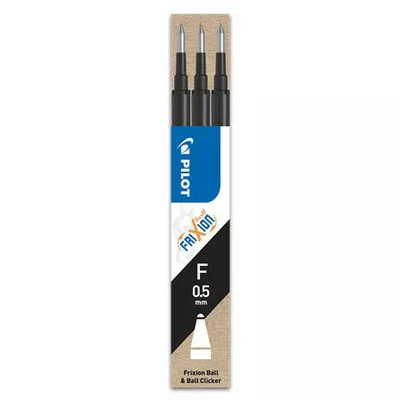 Rollertoll betét, 0,25 mm, törölhető, PILOT "Frixion Ball/Clicker", fekete