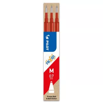   Rollertoll betét, 0,35 mm, törölhető, PILOT "Frixion Ball/Clicker", piros