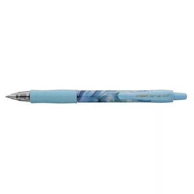 Zseléstoll, 0,32 mm, nyomógombos, kék tolltest, PILOT "G-2 Flow", kék 1 db