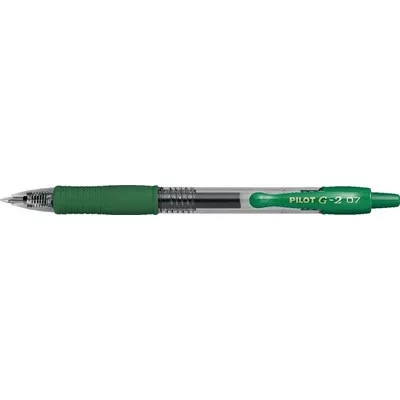 Zseléstoll, 0,32 mm, nyomógombos, PILOT "G-2", zöld 1 db