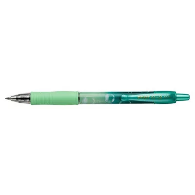 Zseléstoll, 0,32 mm, nyomógombos, PILOT "G-2 Green Bubble", kék 1 db