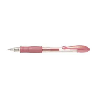 Zseléstoll, 0,32 mm, nyomógombos, PILOT "G-2 Metallic", rózsaszín 1 db