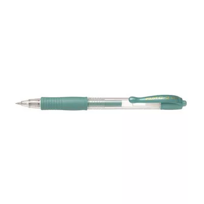 Zseléstoll, 0,32 mm, nyomógombos, PILOT "G-2 Metallic", zöld 1 db