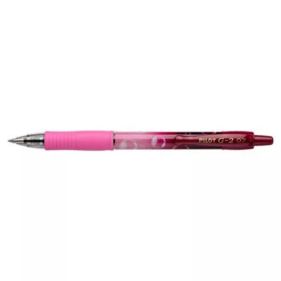 Zseléstoll, 0,32 mm, nyomógombos, PILOT "G-2 Pink Bubble", kék 1 db