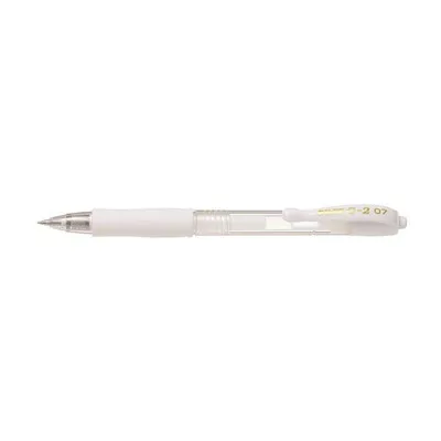 Zseléstoll, 0,32 mm, nyomógombos, PILOT "G-2 Pastel", fehér 1 db