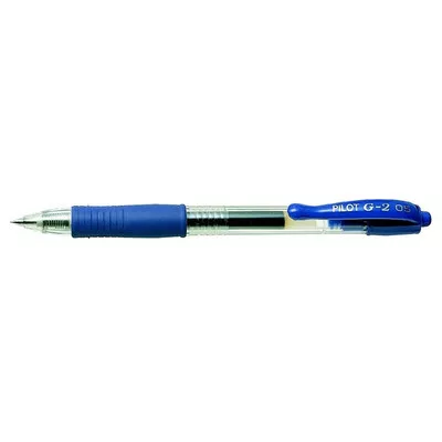 Zseléstoll, 0,25 mm, nyomógombos, PILOT "G-2", kék 1 db