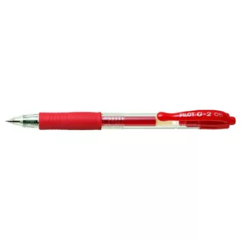  Zseléstoll, 0,25 mm, nyomógombos, PILOT "G-2", piros 1 db