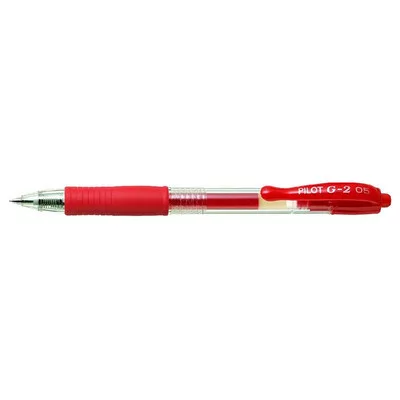 Zseléstoll, 0,25 mm, nyomógombos, PILOT "G-2", piros 1 db