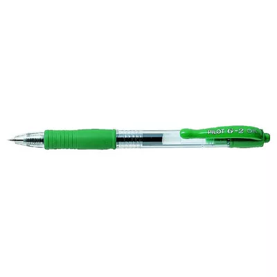 Zseléstoll, 0,25 mm, nyomógombos, PILOT "G-2", zöld 1 db