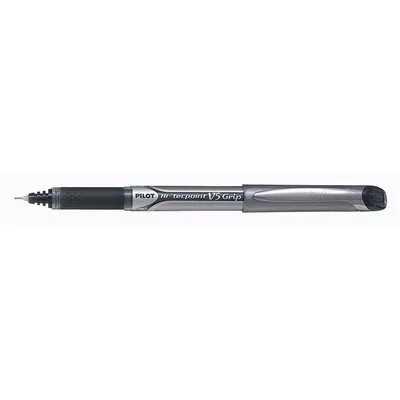 Rollertoll, 0,3 mm, tűhegyű, kupakos, PILOT "Hi-Tecpoint V5 Grip", fekete 1 db