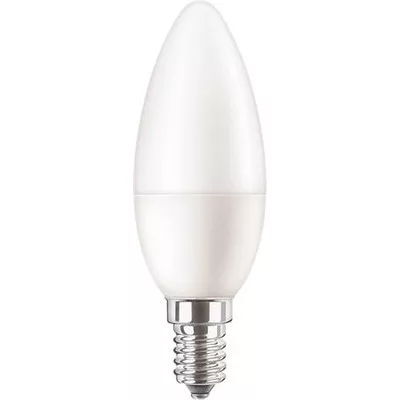 LED izzó, E14, gyertya, B35, 5W, 470lm, 2700K, PHILIPS "CorePro" 1 db