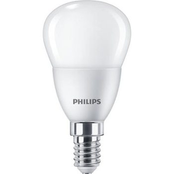   LED izzó, E14, kisgömb, P45, 5W, 470lm, 2700K, PHILIPS "CorePro"