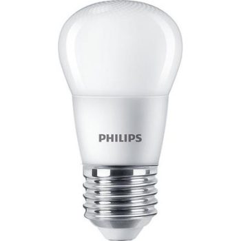   LED izzó, E27, kisgömb, P45, 5W, 470lm, 2700K, PHILIPS "CorePro"
