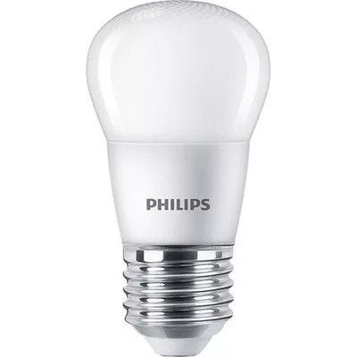 LED izzó, E27, kisgömb, P45, 5W, 470lm, 2700K, PHILIPS "CorePro" 1 db