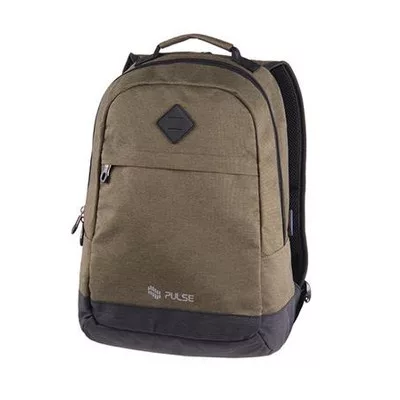 Hátizsák, notebook tartóval, PULSE "Bicolor Olive", zöld 1 db