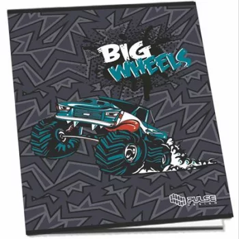   Füzet, tűzött, A5, kockás, 52 lap, PULSE "Boys" 1 db