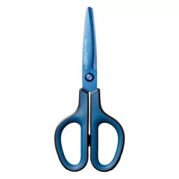   Olló, általános, 17,5 cm, PLUS "Fitcut Curve Premium", diplomatakék
