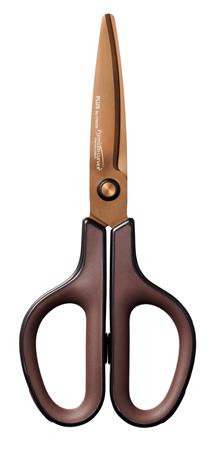 Olló, általános, 17,5 cm, PLUS "Fitcut Curve Premium", bronz