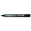 Alkoholos marker, 1 mm, kúpos, PILOT "Permanent Marker 100", fekete 1 db
