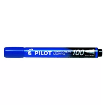   Alkoholos marker, 1 mm, kúpos, PILOT "Permanent Marker 100", kék 1 db
