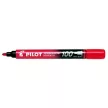 Alkoholos marker, 1 mm, kúpos, PILOT "Permanent Marker 100", piros 1 db