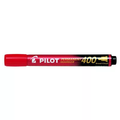 Alkoholos marker, 1,5-4 mm, vágott, PILOT "Permanent Marker 400", piros 1 db
