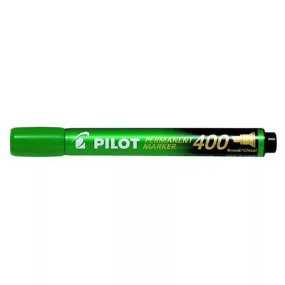 Alkoholos marker, 1,5-4 mm, vágott, PILOT "Permanent Marker 400", zöld 1 db