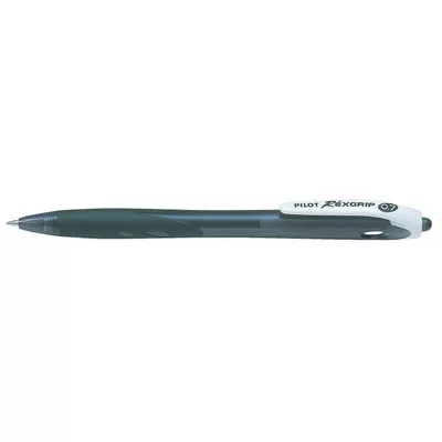 Golyóstoll, 0,22 mm, nyomógombos, PILOT "Rexgrip", fekete 1 db