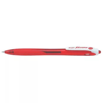   Golyóstoll, 0,22 mm, nyomógombos, PILOT "Rexgrip", piros 1 db