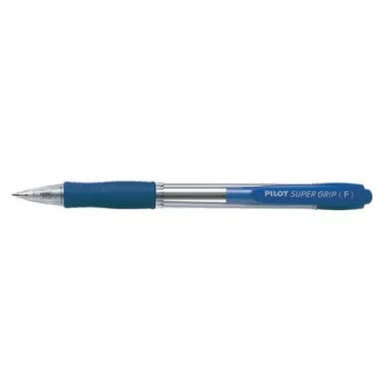   Golyóstoll, 0,22 mm, nyomógombos, PILOT "Super Grip", kék 1 db