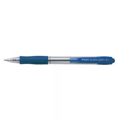 Golyóstoll, 0,22 mm, nyomógombos, PILOT "Super Grip", kék 1 db