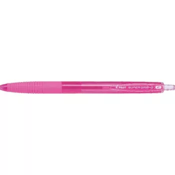   Golyóstoll, 0,22 mm, nyomógombos, PILOT "Super Grip G", rózsaszín