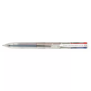   Golyóstoll, 0,27 mm, nyomógombos, áttetsző, PILOT "Super Grip G", négyszínű 1 db