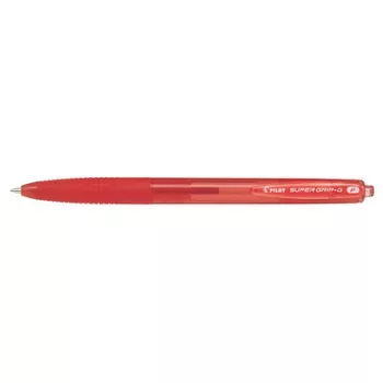   Golyóstoll, 0,22 mm, nyomógombos, PILOT "Super Grip G", piros 1 db