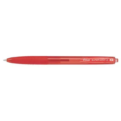Golyóstoll, 0,22 mm, nyomógombos, PILOT "Super Grip G", piros 1 db