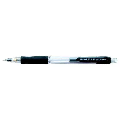 Nyomósirón, 0,5 mm, PILOT "SuperGrip", fekete 1 db
