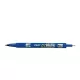 Alkoholos marker, 0,8/2 mm, kétvégű, PILOT "Twin", kék 1 db