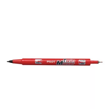   Alkoholos marker, 0,8/2 mm, kétvégű, PILOT "Twin", piros 1 db