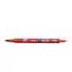 Alkoholos marker, 0,8/2 mm, kétvégű, PILOT "Twin", piros 1 db
