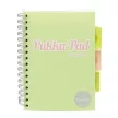 Spirálfüzet, A5, vonalas, 100 lap, PUKKA PAD "Pastel project book", vegyes szín