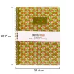 Spirálfüzet, A4+, vonalas, 100 lap, PUKKA PAD "Floral Jotta Notebook", vegyes minta 1 db