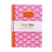 Spirálfüzet, A5, vonalas, 100 lap, PUKKA PAD "Floral Jotta Notebook", vegyes minta 1 db