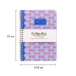 Spirálfüzet, A5, vonalas, 100 lap, PUKKA PAD "Floral Jotta Notebook", vegyes minta 1 db