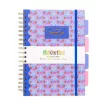 Spirálfüzet, B5, vonalas, 100 lap, PUKKA PAD "Floral Project Book", vegyes minta 1 db